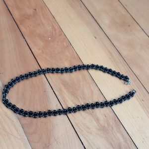 Source Unknown Black Beaded Necklace